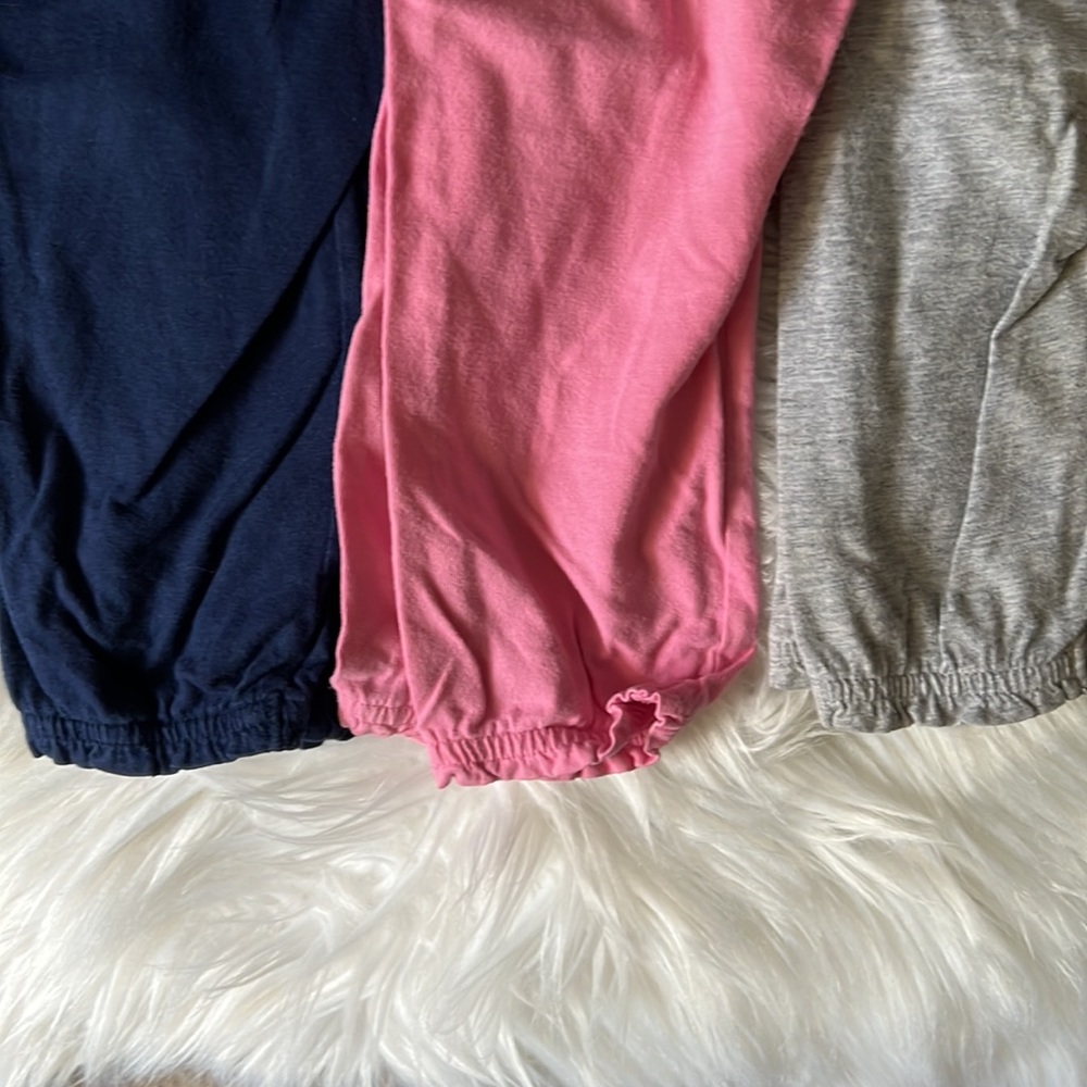 Carter’s 3 Pairs Sweatpants Joggers; 1 Gray, 1 Pink, 1 Blue Size 18m - Picture 2 of 5